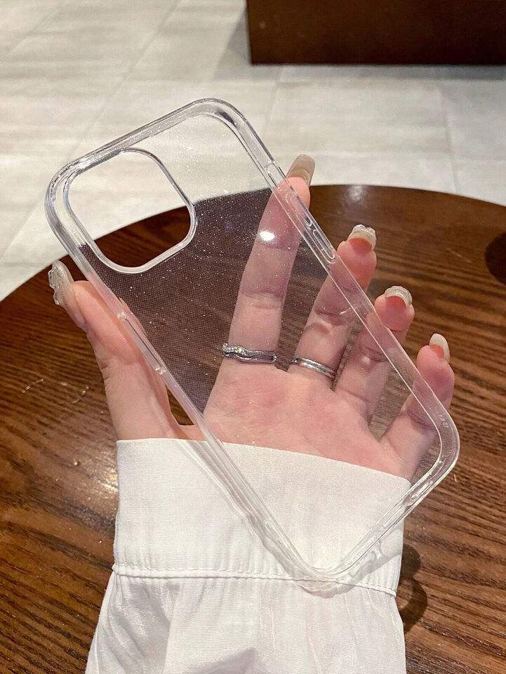 Transparent Soft Phone Case with Card Holder Sleek Minimal Compatible wi... - $3.72