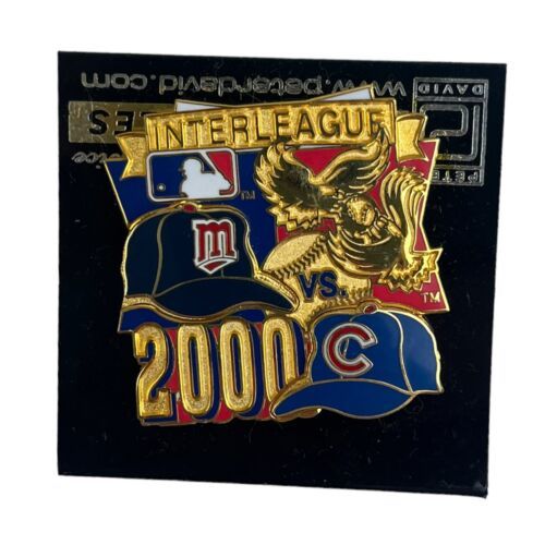 2000 MLB Interleague Play Pin Chicago Cubs vs. Minnesota Twins Baseball - £16.28 GBP