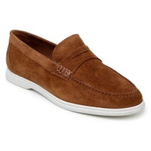 Belvedere Men's Walking Shoes Penny Loafer Niko Bourbon Suede Leather image 3