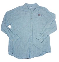 Denver Broncos CSA Shirt Men&#39;s Large Black White Check Button Down Long ... - $360.34 MXN