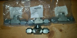 4 Tee Pipe Fittings to Tube 3/4&quot; 0.75&quot; Hydraulic, Pressure 2031-12-12S M... - £33.86 GBP