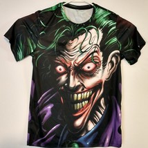 Joker Face 3D Print t-shirt Short Sleeve Medium Batman killing joke - $11.60