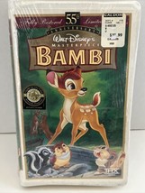 &quot;BAMBI&quot; VHS Walt Disney Masterpiece Collection SEALED Fully Restored LTD... - £7.46 GBP