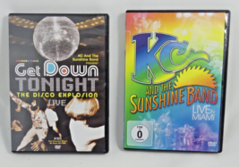 2 DVD&#39;s KC &amp; Sunshine Band Live Miami- German Import &amp;PBS Get Down Tonig... - $19.75