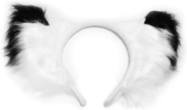 Faux Fur Cat Fox Ears Headband Flexible Hair Accessory Hairband Handmade Hallowe - £19.46 GBP