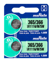 Murata 365/366 1.55V Silver Oxide Watch Battery (2 Count) -Replaces Sony... - $6.21