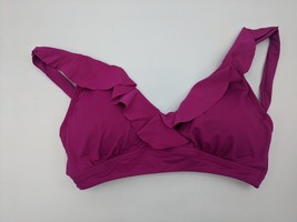Ralph Lauren Ruffle Bikini Top Magenta Size 4 - Nwot - £7.18 GBP