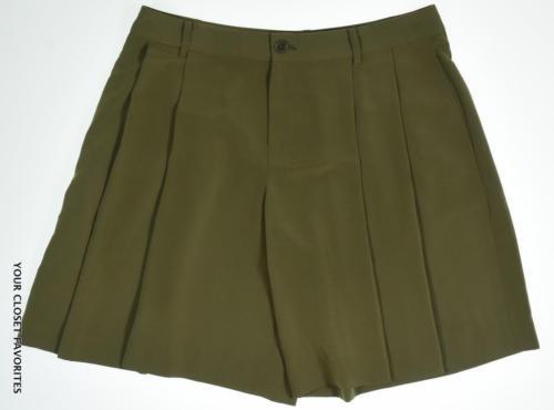 Ralph Lauren Women's size 6 Pleated Dress Shorts Olive Green LRL - $38.95