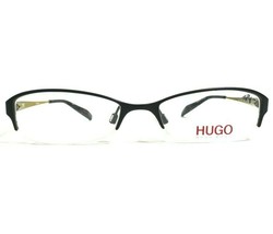 Hugo Boss HG15595 BK Eyeglasses Frames Black Yellow Rectangular 51-18-135 - £52.79 GBP