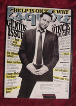 ESQUIRE Magazine December 2008 The Genius Issue Vince Vaughn - £5.15 GBP