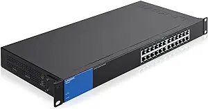 Linksys LGS124P 24 Port Gigabit Unmanaged Network PoE Switch with 12 PoE... - $315.99