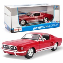 1967 Ford Mustang GT 1/24 Diecast Metal Model by Maisto - RED - WITH BOX - $34.64