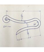 1955 Railroad Bangor Aroostook Standard Switch Hook Blueprint F13 DWDD15 - $1,539.75 MXN