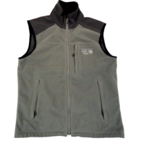 Mountain Hardwear Airshield Tech Fleece Vest Gray Black Full-Zip Men&#39;s Small - £22.37 GBP