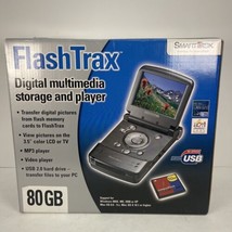 Smartdisk Flashtrax FTX20 Digital Multimedia Storage + Player 80GB Missing Wires - £51.81 GBP