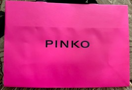 11” x 7.5” Pinko Paper Shopping Bag Reusable Gift Pink  - £10.09 GBP