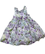 Janie and Jack &quot;Adorable Garden&quot; Purple &amp; Blue Floral Full Dress Sz 2T - $84.97 CAD