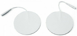 100 Electrode Pads EMS for Tens Massager 7000, 3000- 2 Inch Rounded Whit... - £27.05 GBP