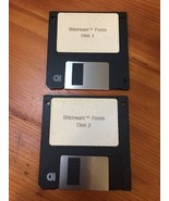 Lot of 2 Vintage 1990s Bitstream Fonts Macintosh Mac Floppy Disks Software - $34.87 CAD