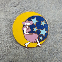 LADY IN THE MOON Stars Night Sky Beautiful Elegant Woman Enamel Lapel Hat Pin - $8.99