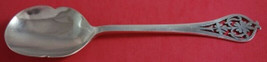 E. Viners English Sterling Silver Berry Spoon Pierced Floral Handle c. 1965 9&quot; - $157.41