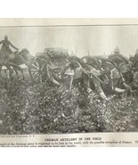 1914 German Artillery In The Field WW1 Photo Print Antique Military War  - $570.99 MXN
