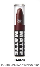 RK BY KISS  MATTE LIPSTICK SINFUL RED COLOR MATTE LIPSTICK RMLS48 - £2.31 GBP