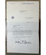 1978 VP Walter Mondale Signed Thank You Letter Free Frank Envelope No COA - £42.99 GBP