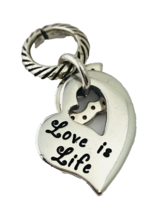 Brighton 2017 Dream Big Heart Bead, Love Is Life, JC2490, New - £9.98 GBP