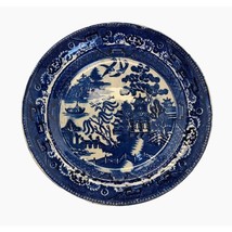 EB &amp; JEL Plate Asiatic Pheasants Flow Flo Blue Porcelain England Antique... - £13.15 GBP