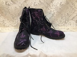 Galaxy Constellation Combat Boots Hot Topic Womens Size 11 New - £31.47 GBP