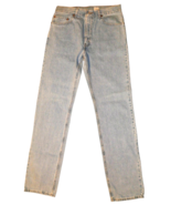 Levi’s 505 Regular Fit Straight Leg Blue Denim 34x36 Irregular Jeans NWT - $68.97 CAD