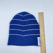 Budweiser Bud Light Beer Knit Winter Stocking Hat Beanie Blue  Stitched Patch  - $14.84