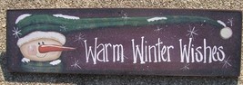 Snowman Decor 47909WWW - Warm Winter Wishes  - £4.75 GBP