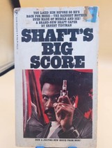 Shaft&#39;s big score book blaxsploitation isaac hayes richard roundtree pap... - $10.69
