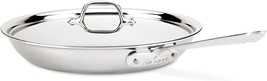 All-Clad D3 Stainless Steel 3-Ply Bonded 12- inch Fry-Pan with lid - £74.63 GBP