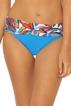 $59 Bleu Rod Beattie Women&#39;s Lush Life Banded Hipster Bikini Bottom Blue Size 8 - £19.72 GBP