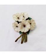Vintage 3D Acrylic Flower Pipe Cleaner Brooch Pin - £21.01 GBP
