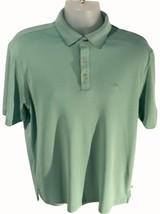 Tommy Bahama Mens Medium Pullover Short Sleeve Polo Golf Shirt Teal Green - $21.38