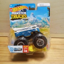 Hot Wheels Monster Trucks Vw Drag Bus New Sealed Pkg Connect And Crash Car Van - $24.69