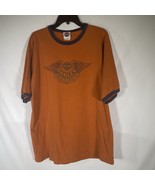 Harley Davidson T Shirt Wings Daytona Mens Size XL Motorcycle 2008 Orang... - $355.27 MXN