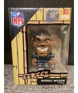 Eekeez Russel Wilson #3 Seahawks Wood Figure NFL Licensed Foco Tiki Style - $9.41