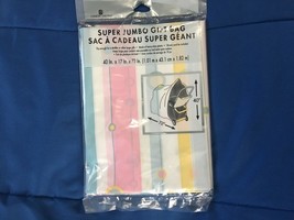 1 American Greetings Jumbo Gift Bag (Pastel Colors) 40&quot; X 17&quot; X 72&quot; *NEW... - $11.99