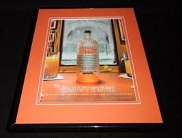 2005 Absolut Winter Mandarin Vodka Framed 11x14 ORIGINAL Vintage Adverti... - $34.64