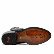 Marco Di Milano Genuine Caiman Belly Skin Cowboy Boot Phoenix Black image 6
