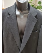Jos. A Bank Men Solid Black Single Breasted 100% Camel Hair Blazer 42L - $88.90 CAD
