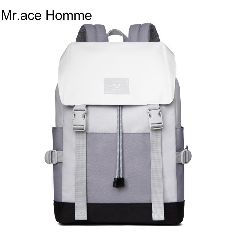 Off-white 14inch Laptop Backpack With Lid Women Fashion School Backpack Girl Wat - £59.09 GBP