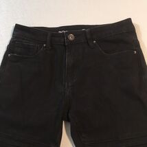 Size 30 ~ Crysp Denim ~ 29.5 x 32 ~ Black Stretch Moto Jeans/Pants - $33.95