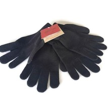 Mossimo Supply Co Knit Gloves Touchscreen 2 Pack One Size Black (Lot of 3) - £5.79 GBP