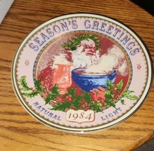 Spirit of Christmas 8.5 Inch Natural Light Beer Plate 434 Seasons Greetings - $12.99